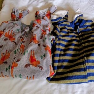 Carter's Gray and Orange Baby Onesie18 Mo.